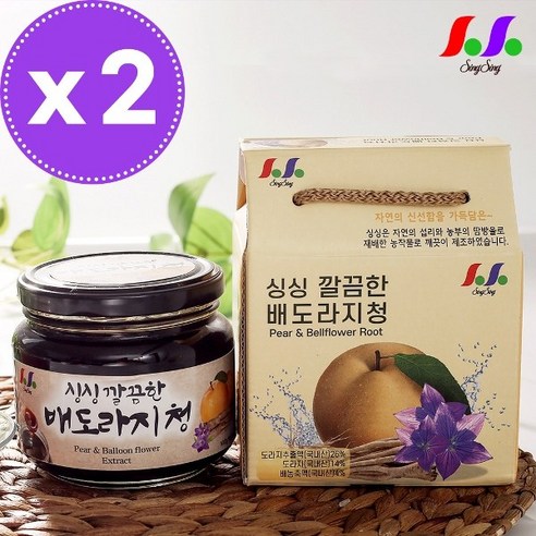 배 약 도라지청 아기 배도라지 임산부 차, 600g, 1개입, 2개