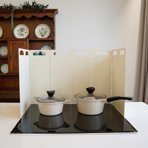 기름튐 방지 가드 커버 버너 바람막이 8단 접이식+파우치 세트 캠핑바람막이