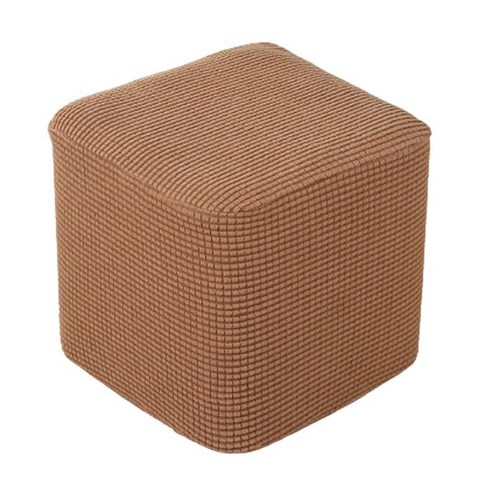 10 "-13"스트레치 오토만 Slipcover 발판 발판 거실 소프트 커버, 커피, 폴리 에스터