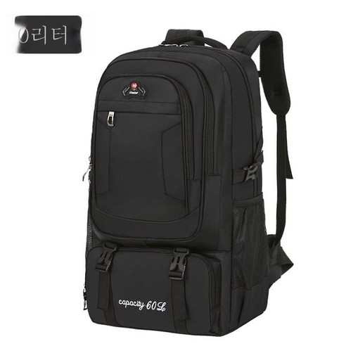 DFMEI 70리터 알바가방남 백팩 대용량 투어 아웃도어 등산가방녀 여행레포츠가방, DFMEI 블랙60리터