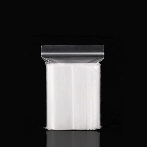 질기고 두꺼운 투명 소형 대형 지퍼백 0.16mm, 20개