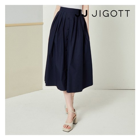 JJ지고트 (JJ지고트) 버튼 장식 턱 디테일 스커트 GN5P0SK53