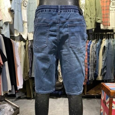 버커루 특가전 BUCKAROO JEANS 2024신상 30%초특가 여름 남성 풀밴딩 아이스/인디고 투톤 데님 청반바지 5부 반바지