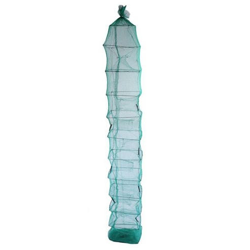 Foldable 낚시 그물 Crawdad 새우 물고기 함정 그물, 설명, 라이트 그린