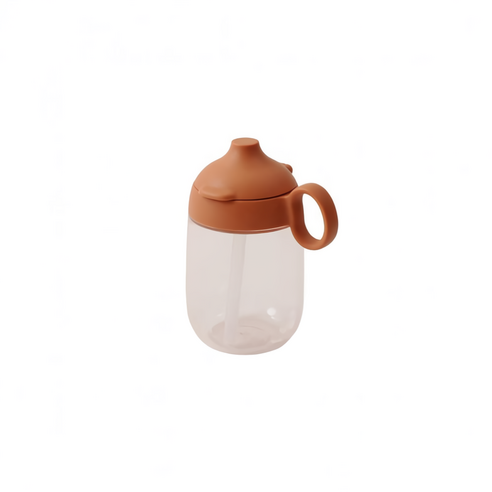 킨토 본보 빨대 머그 260ml, 오렌지, 1개