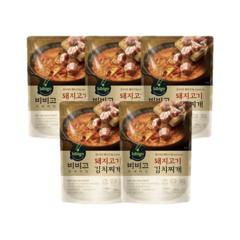 CJ제일제당 비비고 돼지고기 김치찌개 460g, 5개