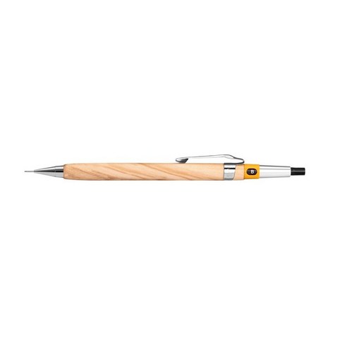 윤우드 샤프 그래프 실버(펜텔 메카니즘) 0.5mm, 올리브 나무0.5mm