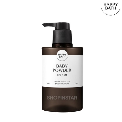 해피바스 오리지널컬렉션 바디로션 베이비파우더, 500g, 1개