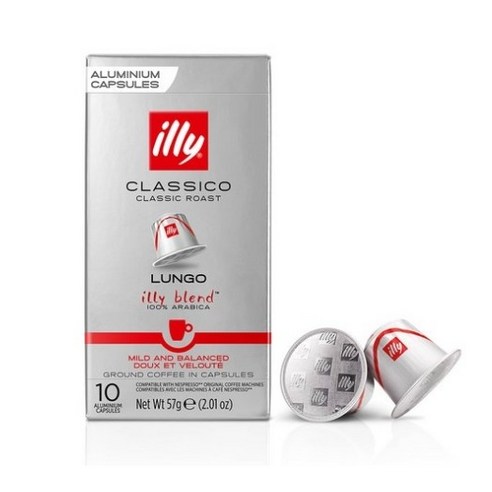 일리 네스프레소 호환 캡슐커피 룽고, 5.7g, 1개입, 40개