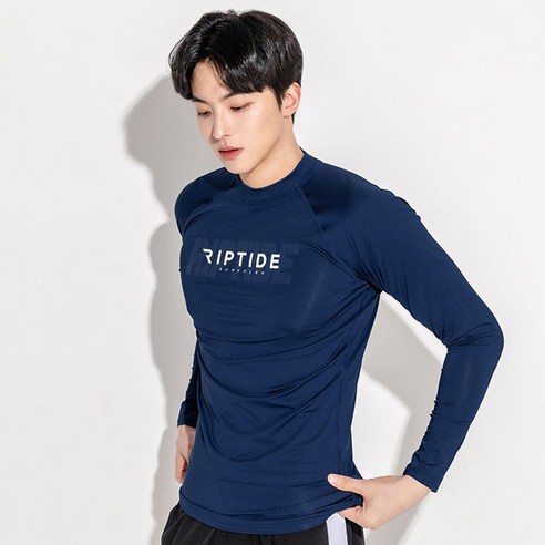 헤링본 남자 슬림핏 래쉬가드 긴팔 빅사이즈 수영복 비치웨어 바캉스룩 RD301M