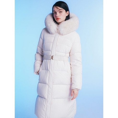 올리브데올리브 [인플루언서 착장] 슬림핏 벨티드 롱 구스다운 점퍼 OH3XCM114717812