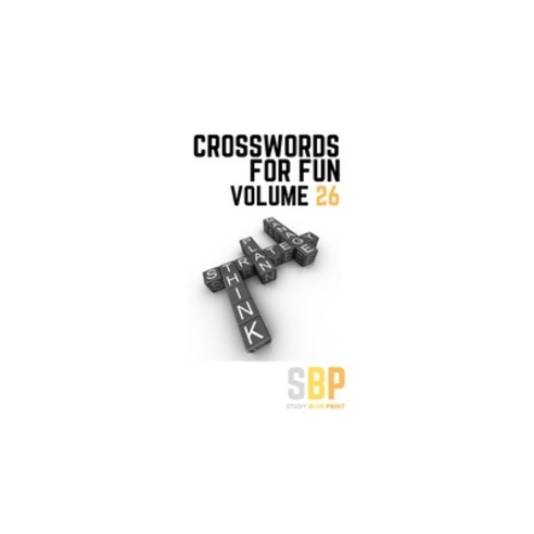Crosswords For Fun: Volume 26 Paperback, Independently Published, English, 9798552851775