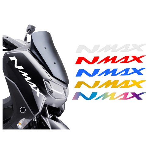 피트인 야마하 NMAX125 사이드 대형 스티커 반사 카울 데칼 방수 엔맥스 튜닝 용품, NMAX카울스티커(골드), 1개
