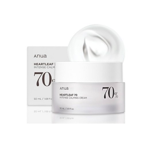 [Anua]아누아 어성초 70 인텐스 카밍 크림 50ml #아누아어성초수분크림 아누아어성초70수딩크림 어성초크림 아누아수분크림 남자수분크림 수딩젤 피부진정크림 여드름크림 민감피부, 3개