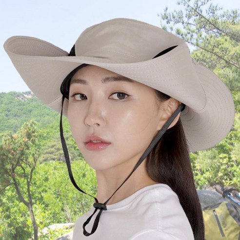 슈타커 햇볕차단 남여공용 챙넓은 아웃도어 자외선차단 모자, 베이지