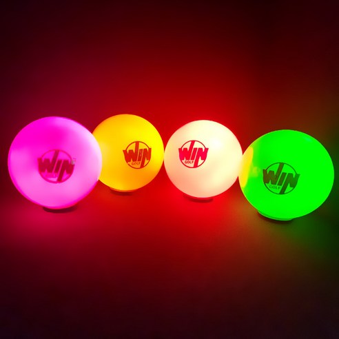 파크골프공 LED 야광공 3피스 파크 골프공, 1개, 1개, LED 파크볼 핑크