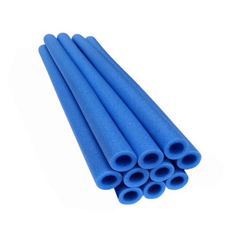 10x 트램폴린 폴 폼 슬리브 교체 충돌 방지 스폰지 튜브 를위한 보호 커버 보호 튜브 점프 침대 40cm 블루, 푸른, 거품