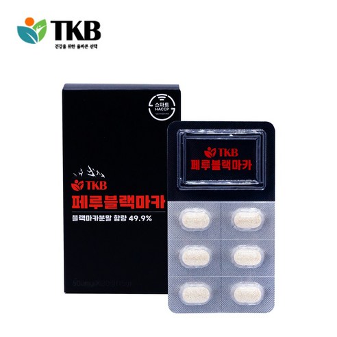 활력증진 TKB 페루블랙마카 남녀노소 건강영양제, 500mg, 30정, 1개