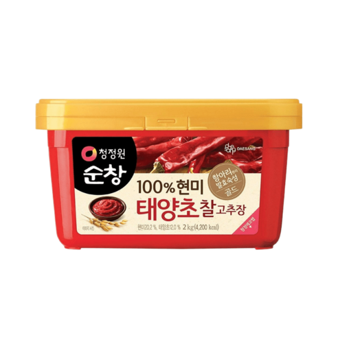 청정원순창 100% 현미 태양초 찰고추장, 2kg, 1개