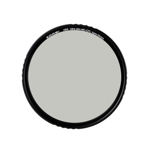 ZOMEI ABS 캐논 카메라 용 울트라 슬림 MC-CPL 원형 편광 필터, 58mm, 알루미늄