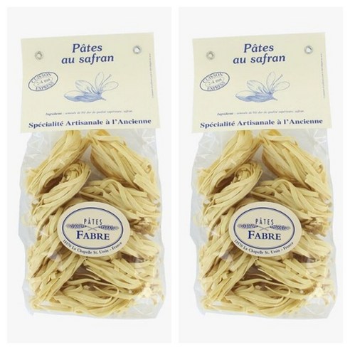 빠뜨파브르 프랑스 샤프란 탈리아텔레 파스타면 250g x2팩 Pates Fabre saffron Tagliatelle, 2개