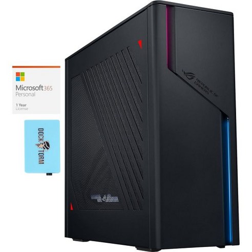 MS 365 Personal Dockztorm Hub를 탑재한 ASUS ROG G22CH, 64GB RAM|1TB SSD, Win10Pro