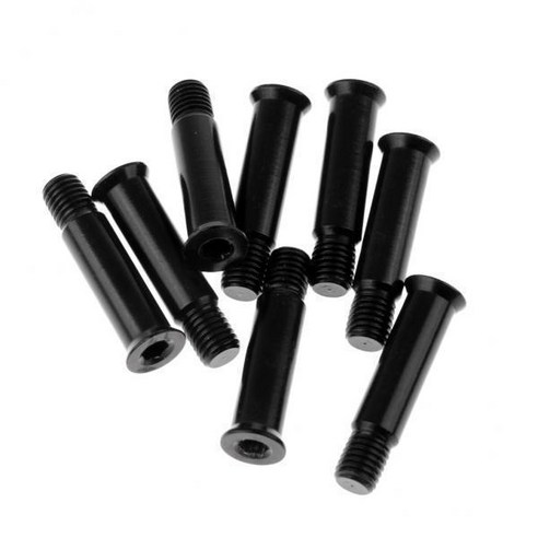 2-5pack 8pcs 롤러 스케이트 신발 싱글 페이스 스파이크 네일 액슬 나사 34mm 블랙, 설명한대로, 검은 색
