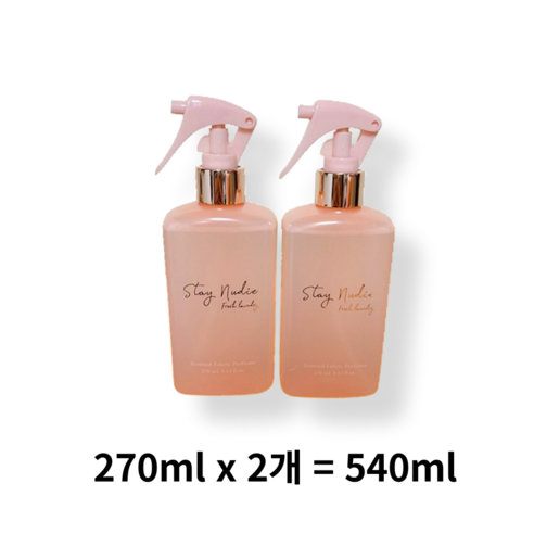 바디홀릭 스테이누디 센티드 대용량 섬유향수 270ml, British Rose, 2개