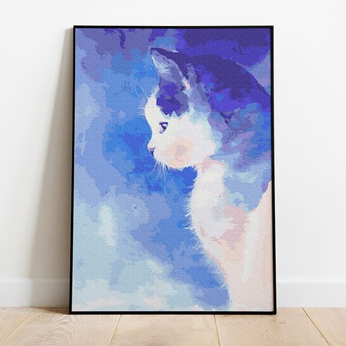 플레이어바웃 DIY 명화 그리기 세트 40 x 50 cm, 푸른안개 고양이