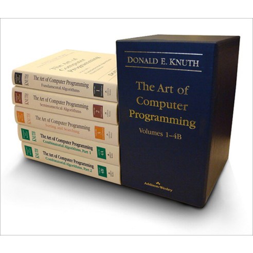 (영문도서) Art of Computer Programming The Volumes 1-4b Boxed Set Hardcover, Addison-Wesley Professional, English, 9780137935109