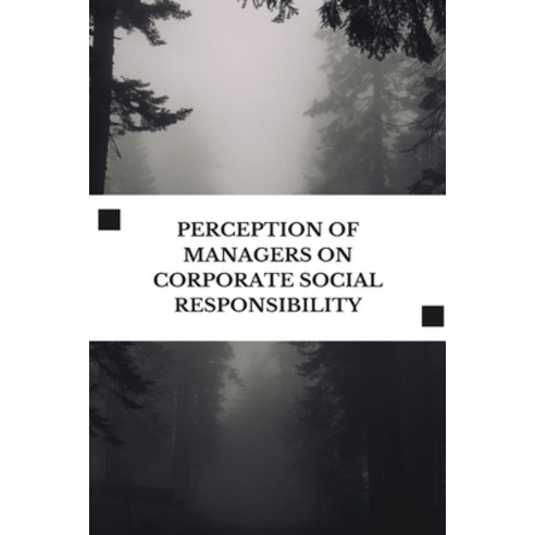 (영문도서) Perception of Managers on Corporate Social Responsibility Paperback, Inftotech, English, 9784788158856