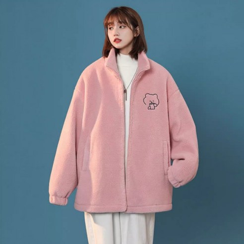 라비쉬바인 귀여운 곰돌이 뽀글이 후리스 자켓