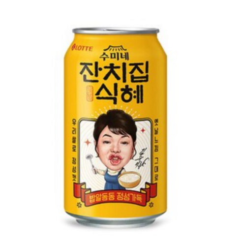 롯데칠성) 잔치집 식혜, 340ml, 12개