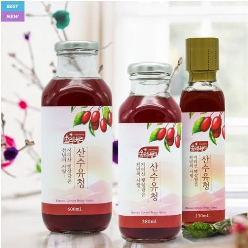 없음 [쏠라베리] 지리산 구례 산수유로 담은 산수유청, 600ml, 1개, 1개입