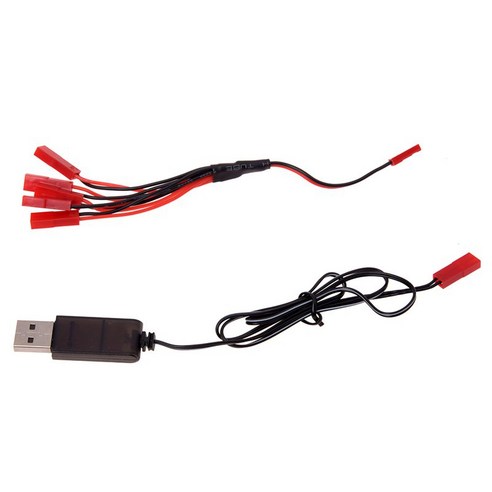 3.7V Lipo 배터리 충전기 USB 커넥터 JST1 ~ 5 충전 케이블, 하나, 빨간색 + 블랙
