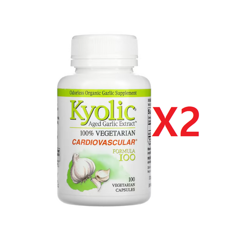 Kyolic 쿄릭 숙성 마늘 추출물 600mg 100정 약들약 고약사, 200정, 2개