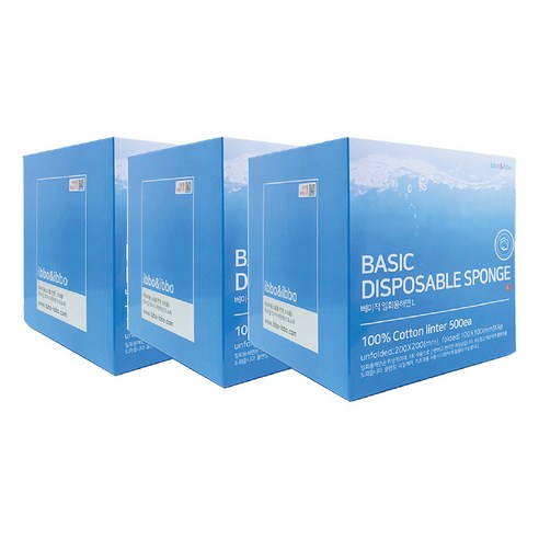 이뽀이뽀 국산 베이직 일회용해면: 피부 관리 필수품