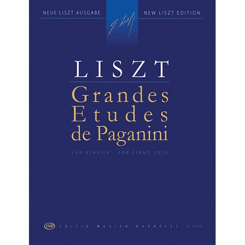 Liszt – Grandes Etudes de Paganini 리스트 – 파가니니 대연습곡 1-6번 (부다페스트 판) [50511687] Editio Musica Budapest 파가니니바이올린 Best Top5