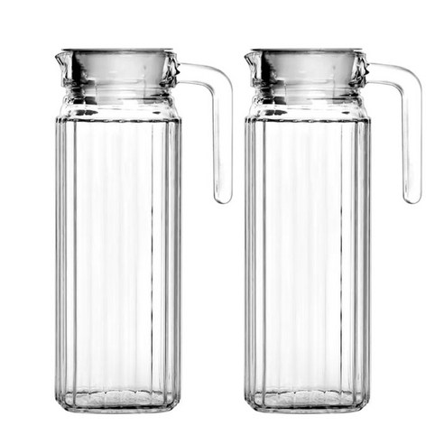 아메르 냉장고 손잡이 유리물병 1100ml, 2개, 1개