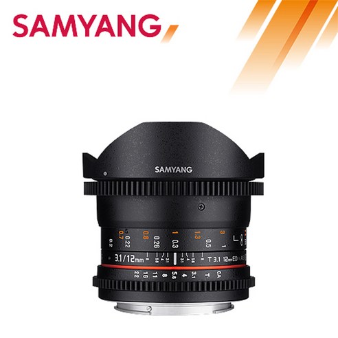 삼양 VDSLR 12mm T3.1 피쉬아이 캐논 영상 촬영 어안 렌즈