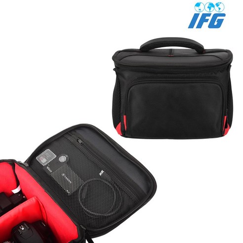 상세설명참조 IFG DSLR 미러리스 카메라 가방 숄더백 크로스백, IFG 카메라 가방, 1개