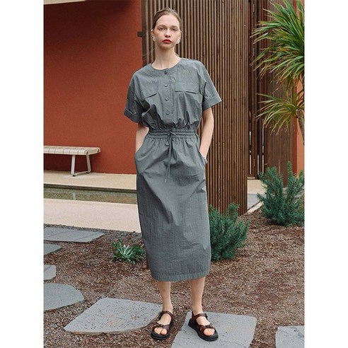 온앤온 허리 스트링 밴딩 원피스 NEW3MO517