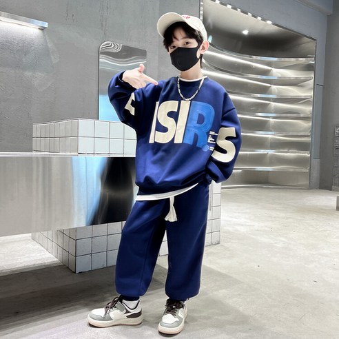 비비키드 남아 가을 겨울 주니어 의류 트레이닝 세트