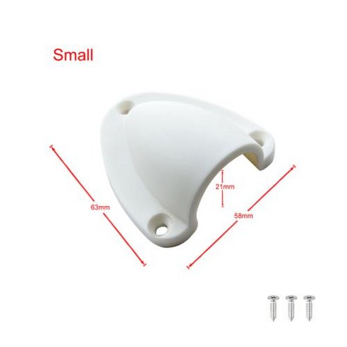 해양 나일론 와이어 케이블 벤트 커버 클램프 쉘 클램쉘 환풍기 스루 보트 아웃렛 요트 액세서리, White S