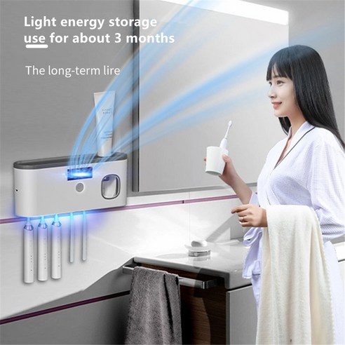 칫솔 충전식 UV 압착기 빠른 홀더 면도기 보관 살균기 치약 욕실 건조 액세서리, 03=2PCS Wash Cup