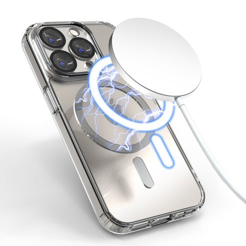 아이폰 15 프로맥스를 위한 슬림하고 투명한 충격방지 케이스