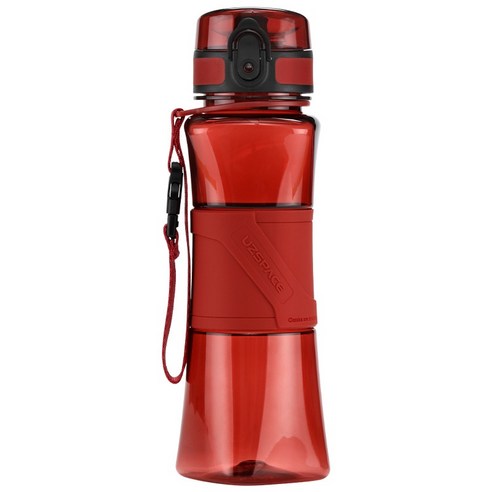 2022 아웃도어 컵 허리 운동 주전자 믹서 볼 휴대용 단백질 셰이크 흔들컵, 진홍색, 350ml