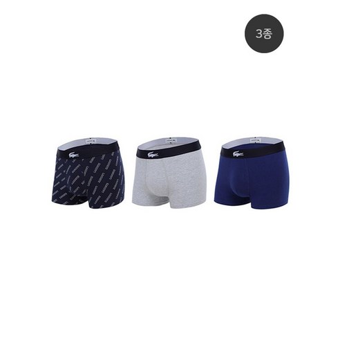 섬세한 남성을 위한 궁극의 선택, 라코스테 프리미엄 코튼 드로즈 3종 세트 C 라코스테팬티