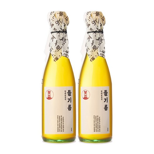 35년전통 저온압착 100% 통들깨 1+1 방앗간 들기름 300ml, 2개
