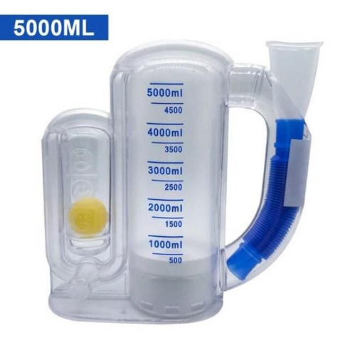 3000/5000ml 호흡 폐활량운동기구 폐활량계 폐활량테스트 인스피로메타 객담 제거기, 5000ml 폐수처리공학 Best Top5